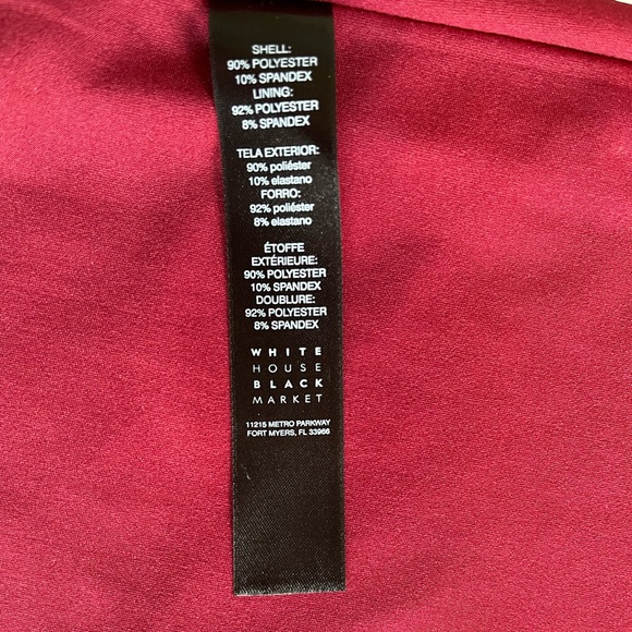 White House Black Market. Plush Velvet shift dress, size 8. - Picture 6 of 7